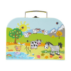 bieco Spielkoffer Kinder Mini Reisekoffer Spielzeug Kofferchen Gutscheinverpackung Spielkoffer Игровой футляр