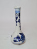 Ваза винтажная Delft Blue, синий цветочный декор, фарфор, 15.5 см, Нидерланды, 1960-70гг.