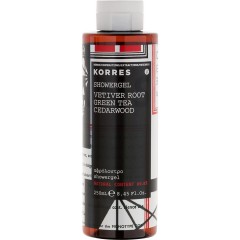 Korres (Коррес) Vetiver Root, Green Tea, Cedarwood Shower Gel Гель для душа, 250 мл