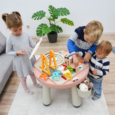 LittleTom Spieltisch rund inkl 1 Stuhl Rosa Игровой стол круглый включая 1 стул розовый