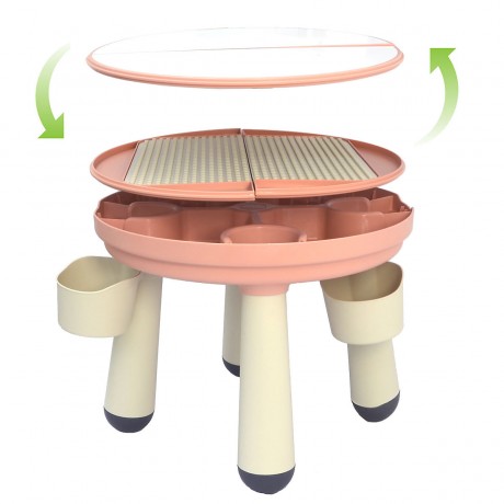 LittleTom Spieltisch rund inkl 1 Stuhl Rosa Игровой стол круглый включая 1 стул розовый