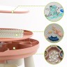 LittleTom Spieltisch rund inkl 1 Stuhl Rosa Игровой стол круглый включая 1 стул розовый