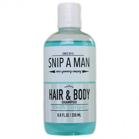 SNIP A MAN Hair & Body Shampoo fresh juniper  Шампунь для волос и тела свежий можжевельник