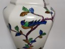 Ваза винтажная Japan Porcelain "Цветы и птицы", фарфор, 36 х 45 см, Япония, 1970-80гг.