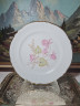 Блюдо винтажное Bavaria "Розовые цветы" с золотой каймой, фарфор, 31.5 см, Германия, 1960-70гг.
