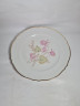 Блюдо винтажное Bavaria "Розовые цветы" с золотой каймой, фарфор, 31.5 см, Германия, 1960-70гг.