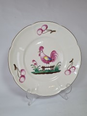 Fait Main Коллекционная фарфоровая тарелка "Петух", 26см, Германия 1960г.