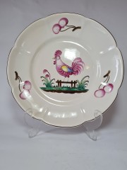 Fait Main Коллекционная фарфоровая тарелка "Петух", 26см, Германия 1960г.