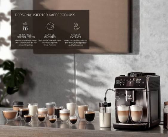 Philips Philips Kaffeevollautomat Saeco GranAroma Kaffeevollautomat – 16 Kaffeespezialitaten, Kaffeeautomat Cafemaschine Kaffeemaschine mi Mahlwerk Vollautomat Cafe  Полностью автоматическая кофемашина Philips Saeco GranAroma, полностью автоматическая коф