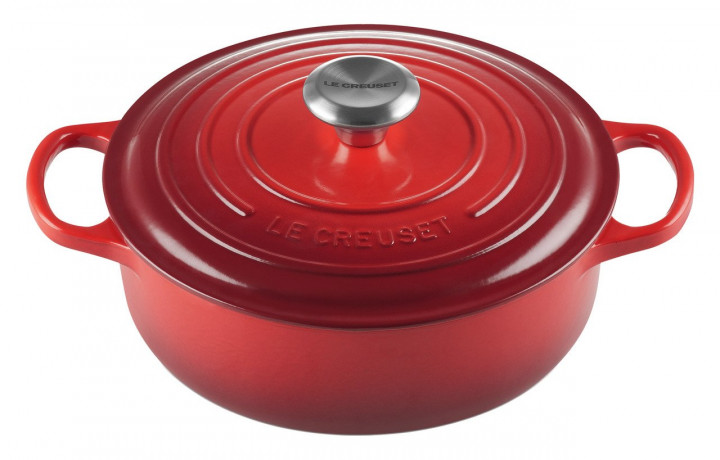 Le Creuset LE CREUSET Gourmet Br\u00e4ter Kirschrot SIGNATURE rot LE CREUSET Gourmet Br>4ter Cherry Red SIGNATURE