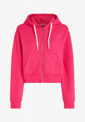 Tommy Hilfiger EMBROIDERY ZIP THRU  Zip-up sweatshirt bright cerise pink EMBROIDERY ZIP THRU Толстовка на молнии ярко-вишнево-розовый