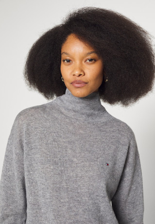 Tommy Hilfiger MOCK Jumper mid grey heather МАК джемперы средний серый вереск