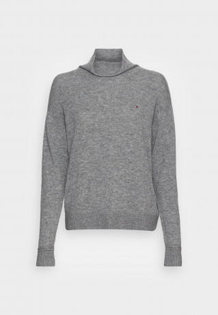 Tommy Hilfiger MOCK Jumper mid grey heather МАК джемперы средний серый вереск