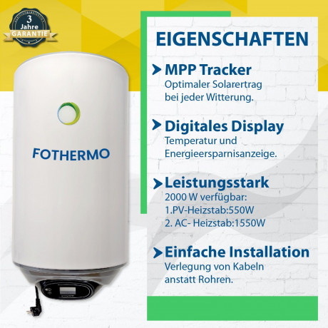 Stegpearl Stegpearl Wasserkocher Fothermo 30 L Photovoltaik Hybrid Wasser Boiler – Warmwasserspeicher  Stegpearl Kettle Fothermo 30 л Фотоэлектрический гибридный водогрейный котел резервуар для горячей воды