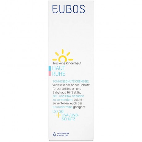 Eubos KINDER Haut Ruhe Sonnensch.Cr.Gel LSF 30+UVA ДЕТИ Skin Calm Sunscreen Cr.Gel SPF 30+UVA