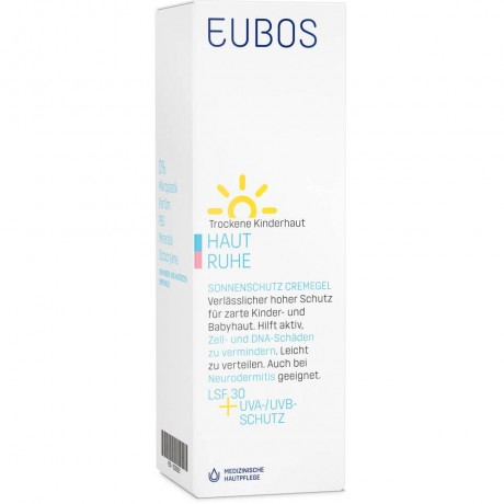 Eubos KINDER Haut Ruhe Sonnensch.Cr.Gel LSF 30+UVA ДЕТИ Skin Calm Sunscreen Cr.Gel SPF 30+UVA