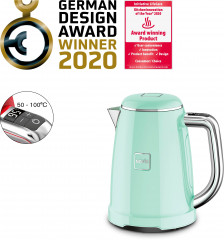 NOVIS NOVIS Wasserkocher Iconic Line KTC1, 1,6 l, 2200 W, neomint  Чайник NOVIS Iconic Line KTC1, 1,6 л, 2200 Вт, неомятный