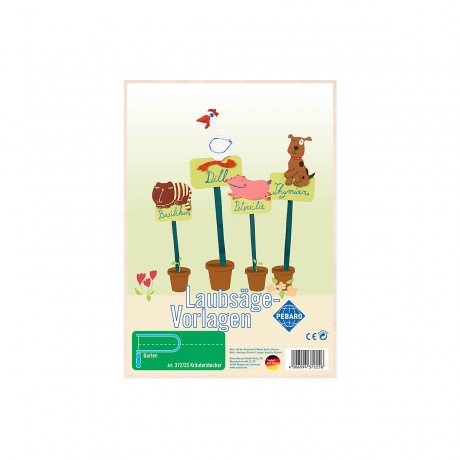 Pebaro Laubsagevorlage Krauterstecker Шаблон листовки для пробок с травами