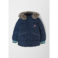 s.Oliver Warme Winterjacke mit Webpelz Outdoorjacken fur Jungen Теплая зимняя куртка с искусственным мехом уличные куртки для мальчиков
