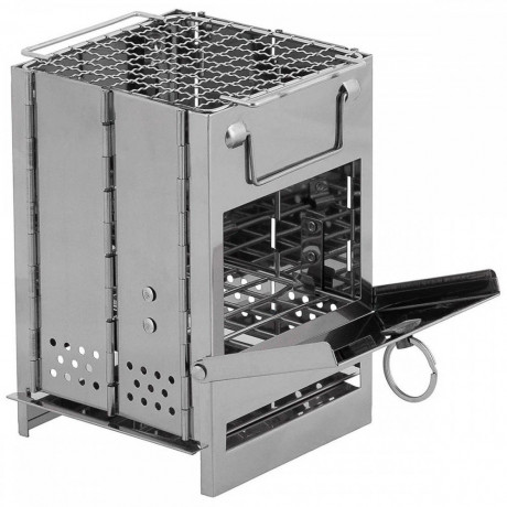 FoxOutdoor FoxOutdoor Feuerstelle 33691A Raketenofen mini silber  FoxOutdoor костровая яма 33691A ракетная печь мини серебристая