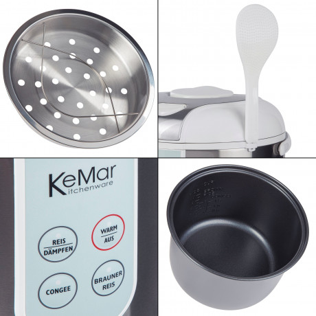 KeMar Kitchenware KeMar Kitchenware Reiskocher KRC-130, 700 W, 4 Programme KeMar Kitchenware рисоварка KRC-130, 700 Вт, 4 программы