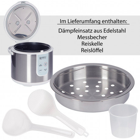 KeMar Kitchenware KeMar Kitchenware Reiskocher KRC-130, 700 W, 4 Programme KeMar Kitchenware рисоварка KRC-130, 700 Вт, 4 программы