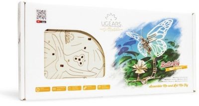UGEARS Modellbausatz SCHMETTERLING Комплект модели БАБОЧКА