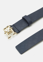Tommy Hilfiger LOGO MONO Belt space blue ЛОГОТИП МОНО Ремень космический синий