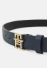 Tommy Hilfiger LOGO MONO Belt space blue ЛОГОТИП МОНО Ремень космический синий