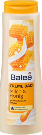 Balea Cremebad Milch & Honig, 750 ml (Балеа) Расслабляющий крем для Ванн с Ароматом Меда и Молока, 750 мл