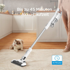 Midea Midea Akku-Handstaubsauger P5 MCS2021WB, 150,00 W, Beutellos Kabellos 150W Weiss Laufzeit 45min  Беспроводной ручной пылесос Midea P5 MCS2021WB, 150,00 Вт, без мешка, беспроводной, 150 Вт, белый, время работы 45 минут