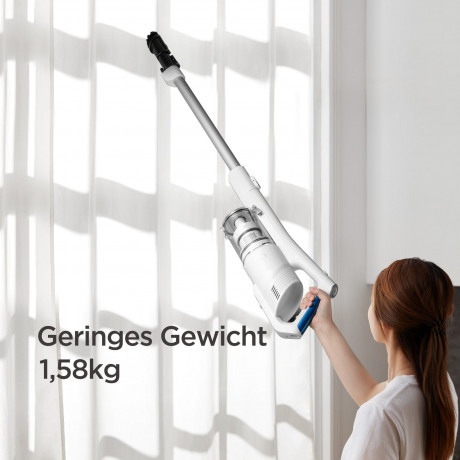 Midea Midea Akku-Handstaubsauger P5 MCS2021WB, 150,00 W, Beutellos Kabellos 150W Weiss Laufzeit 45min  Беспроводной ручной пылесос Midea P5 MCS2021WB, 150,00 Вт, без мешка, беспроводной, 150 Вт, белый, время работы 45 минут