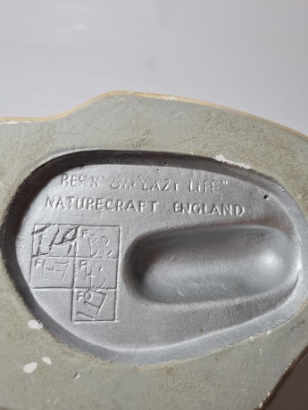 Naturecraft England Винтажная статуэтка ручной работы "Мужчина с собакой", 18см x 10см, Англия, 1960-70гг.