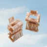 The Hair Edit Midcentury Claw Clip – Latte Marble  Зажим для когтей середины века Latte Marble
