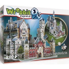 Wrebbit Wrebbit 3D Puzzle 890 Teile Schloss Neuschwanstein Пазл Wrebbit 3D 890 деталей Замок Нойшванштайн