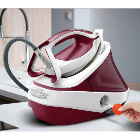 Tefal Tefal Dampfbugeleisen GV 9711 Pro Express Ultimate II Bugelstation weinrot metall/weiss  Паровой утюг Tefal GV 9711 Pro Express Ultimate II гладильная станция винно-красный металл/белый
