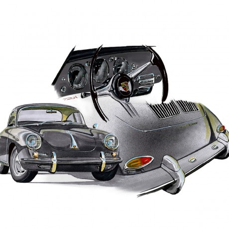 CALVENDO Puzzle CALVENDO Puzzle Porsche 356 C Пазл CALVENDO Пазл Porsche 356 C