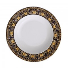 Rosenthal meets Versace Rosenthal Versace Medusa blue Suppenteller 22 cm Rosenthal Versace Medusa синяя тарелка 22 см