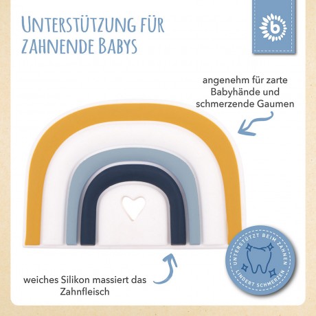 bieco Silikon Beissring Baby 10cm Zahnungshilfe Bunt Beissring Motorikspielzeug Schloss Beissringe Силиконовое кольцо для прорезывания зубов для детей 10 см