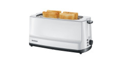 Severin Severin Automatik-Langschlitztoaster AT 2234 weiss/grau, 1.400 Watt, fur 4 Scheiben Toast  weiss/grau Автоматический тостер Severin с длинными слотами AT 2234 белый/серый, 1400 Вт, на 4 ломтика тостов