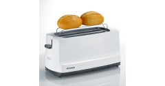 Severin Severin Automatik-Langschlitztoaster AT 2234 weiss/grau, 1.400 Watt, fur 4 Scheiben Toast  weiss/grau Автоматический тостер Severin с длинными слотами AT 2234 белый/серый, 1400 Вт, на 4 ломтика тостов