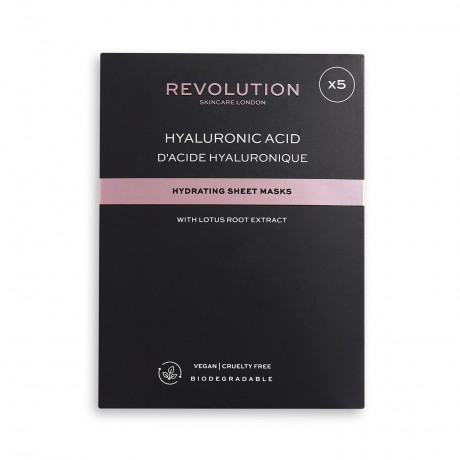 Revolution Skincare Biodegradable Hydrating Hyaluronic Acid Sheet Mask  Биоразлагаемая увлажняющая тканевая маска с гиалуроновой кислотой
