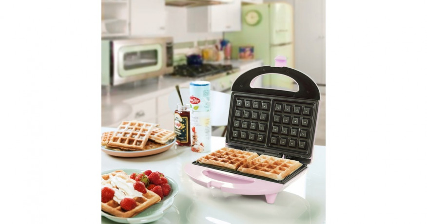 Bestron Bestron Waffeleisen ASW401P rosa, 700 Watt  rosa Вафельница Bestron ASW401P розовая, 700 Вт