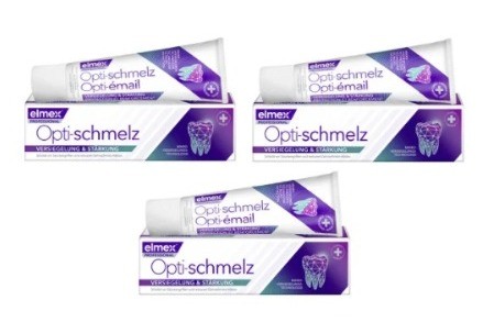 elmex Zahnpasta Opti-schmelz Professional Versiegelung & Stärkung Зубная паста с минералами для ослабленной эмали, Набор 3шт. x 75 мл