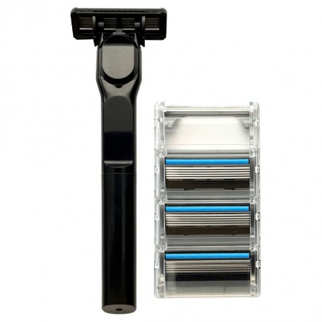 SHAVEMEBABY Set: Designgriff mit 4 Klingen  Комплект: дизайнерская ручка с 4 лезвиями