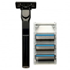 SHAVEMEBABY Set: Designgriff mit 4 Klingen  Комплект: дизайнерская ручка с 4 лезвиями