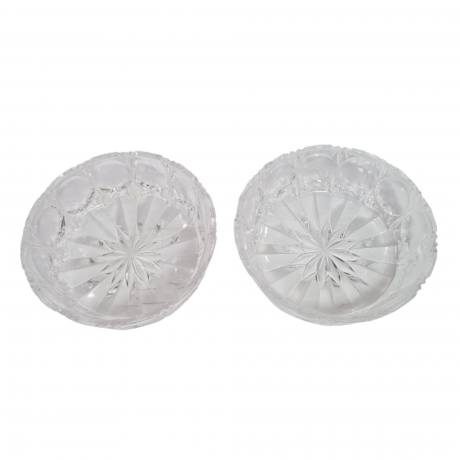 Набор вазочек винтажных Walther Glas, хрусталь, 2 шт., 17 см, Германия, 1970-80гг.