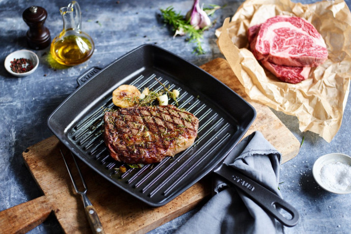 Staub Staub Grillpfanne schwarz Пылевая сковорода-гриль