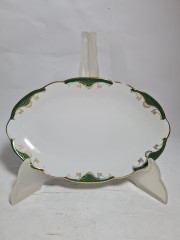 Тарелка сервировочная винтажная Galvani Keramik, керамика, 20 х 13 см, Италия, 1960-70гг.