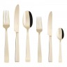 Sambonet Sambonet Flat - Edelstahl / PVD champagnerfarben Besteckset 36-tlg. Vollheft / Monoblock Sambonet Flat - набор столовых приборов из нержавеющей стали / PVD цвета шампанского, 36 предм. Полный буклет/моноблок